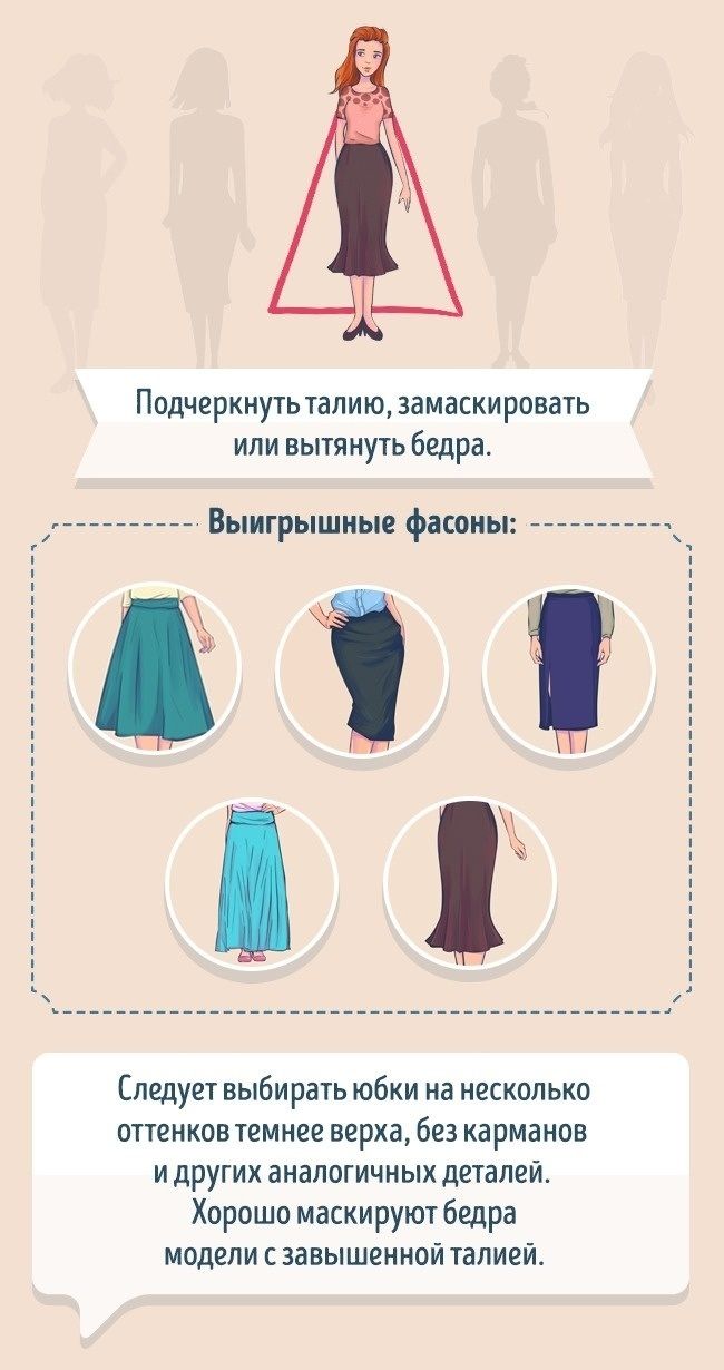Как выбрать юбку для фигуры груша